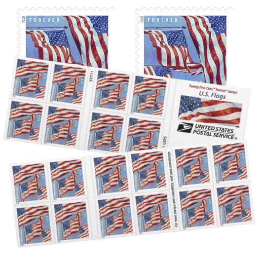 10) 100 Ct Roll Forever Stamps - 2022 USPS First-Class Mail
